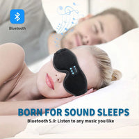 Antifaz con Audífonos Bluetooth — Duerme y Escucha a la Vez