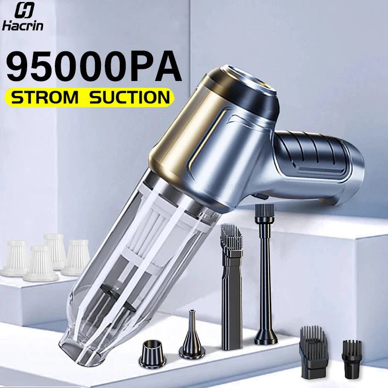 Portable Car Vacuum Cleaner – Cordless Handheld Vacuum, 95000PA Suction